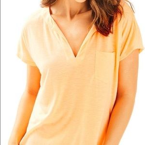 GUC - Lilly Pulitzer - Brodie T-Shirt - in Melon Glow, Sz S